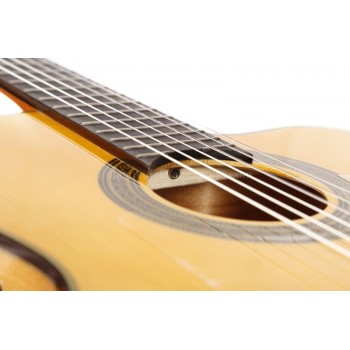 95 cm-es, antik természetes fa klasszikus gitár, tokban