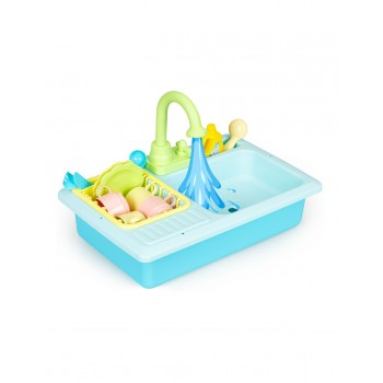 Chiuveta Cu Vase, Jucarie Interactiva, Cu 12 Accesorii, Pentru Copii, 41.5 X 27 X 27.5 Cm