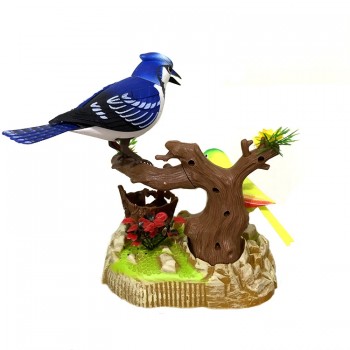 Figurine Pasari, Multicolor, Sunete Din Natura, 15.5 x 12.5 x 15 cm