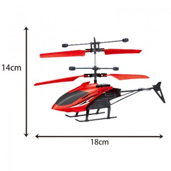 Elicopter Cu Telecomanda Si Usb, Senzor De Miscare, 18 Cm