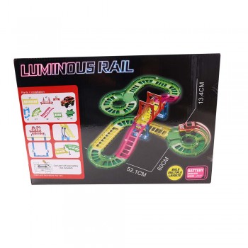 Jucarie Pista De Curse, Cu Masina Electrica, Multicolor