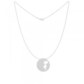 Lantisor 50 Cm Model Charm Banut Fetita  - Argint 925