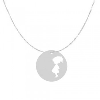 Lantisor 50 Cm Model Charm Banut Fetita  - Argint 925