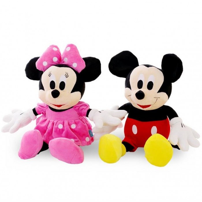Jucarii din Plus Mickey si Minnie Mouse, 28 cm