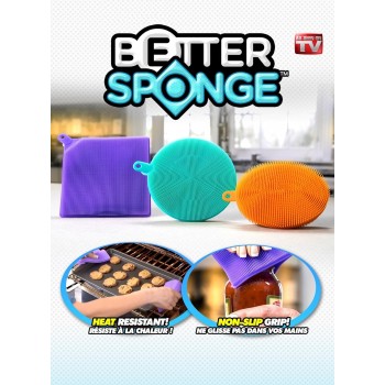 3 darab Better Sponge szilikon edény- és konyhai szivacs, multifunkcionális