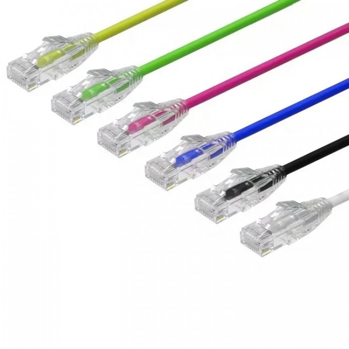 Cablu CAT 6A Slim UTP, 4PR/28AWG Pure Cooper, Patchcord, 3 feet, 90 cm