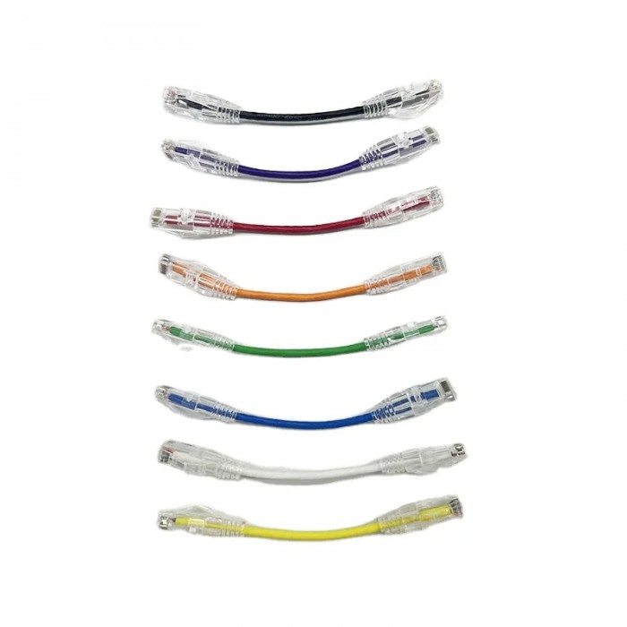 Cablu CAT 6A Slim UTP, 4PR/28AWG Pure Cooper, Patchcord, 8 inch, 20 cm