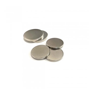 Set 20 Magneti Foarte Puternici, Gri, Disc, Simplu, 15 mm X 2 mm