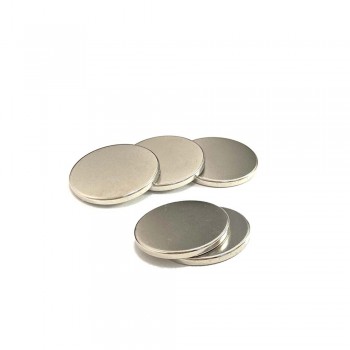 Set 20 Magneti Foarte Puternici, Gri, Disc, Simplu, 15 mm X 2 mm