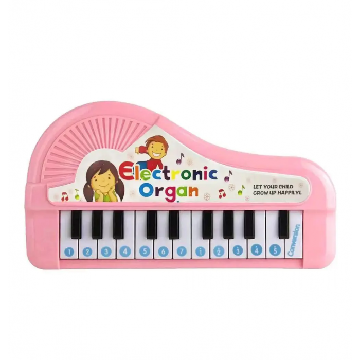 Jucarie muzicala cu pian, Pentru Copii, Jucarie educationala Instrumente muzicale, 24  x 14 cm