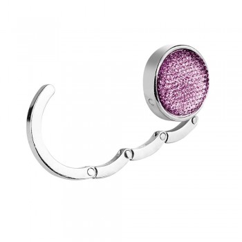 Carlig pentru geanta roz ii de mana, metal, masa