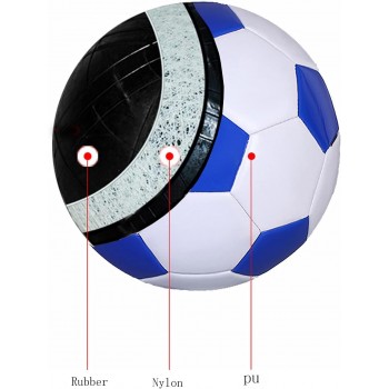 Minge de Fotbal, Model Clasic, Marimea 5, 260 Grame, Albastru