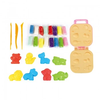 Plastilina Colorata pentru Joaca Creativa Copii cu Forme de Animale si Fructe