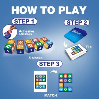 Joc Interactive Matching Master cu Cuburi si Carti, Asociere Simboluri si Culori pentru Copii