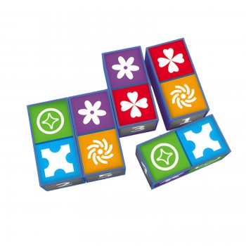 Joc Interactive Matching Master cu Cuburi si Carti, Asociere Simboluri si Culori pentru Copii