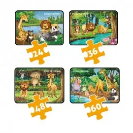 Set 4 Puzzle Animale...