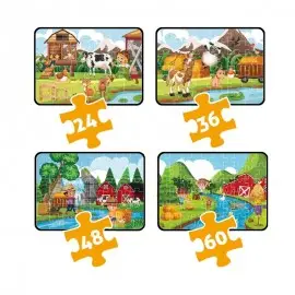 Set 4 Puzzle Viața la...