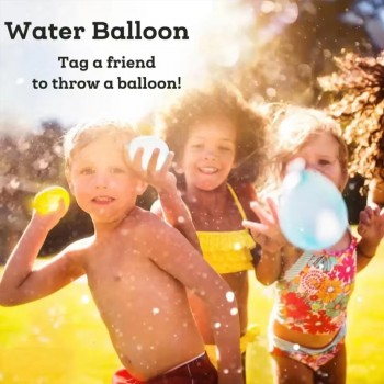 Baloane cu Apă Auto-Închise, Umplere Rapidă 37 Baloane în 60 Secunde, Joc de Vară