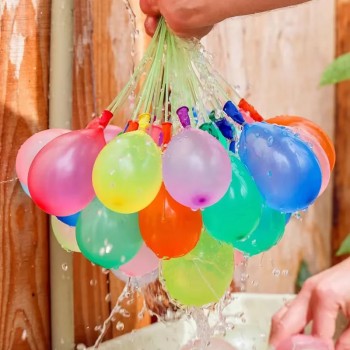Baloane cu Apă Auto-Închise, Umplere Rapidă 37 Baloane în 60 Secunde, Joc de Vară