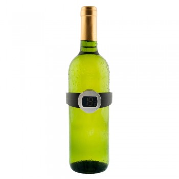 Termometru Digital Pentru Vin, Curea Plastic, Negru