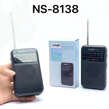 Radio de Buzunar Model NNS NS-8138 - AM/FM/SW, cu Difuzor Incorporat, Alimentare pe Baterii