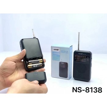 Radio de Buzunar Model NNS NS-8138 - AM/FM/SW, cu Difuzor Incorporat, Alimentare pe Baterii