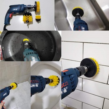 Set 3 Perii Universale pentru Curatare Intensiva cu Bormasina