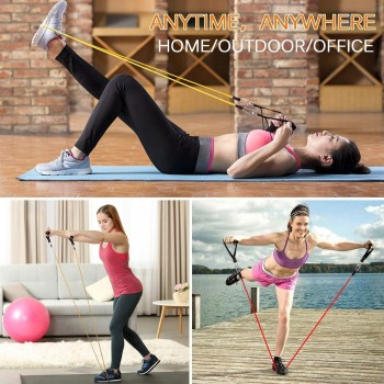 Extensoare Fitness, Cauciuc Colorat, Antrenament Complet