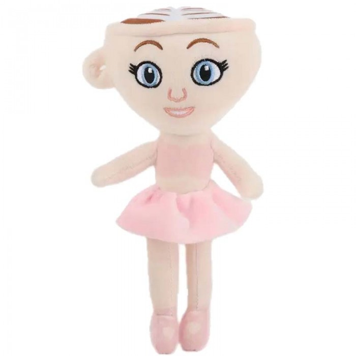 Jucarie Plus Ballerina Cappuccina 28 cm – Personaj Anime, Moale, Roz, Cappuccino Assassino