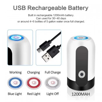 Pompa Electrica pentru Dozarea Apa, USB, cu Touch Control, Acumulator 800 mAh