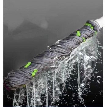 Mop Profesional cu Stoarcere Automata, Microfibra Ultra-absorbanta, Maner 120 cm