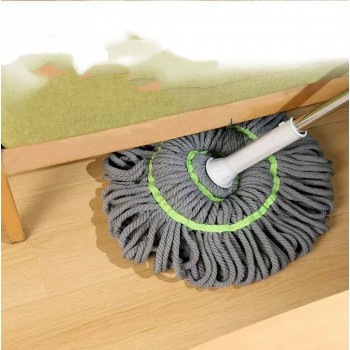 Mop Profesional cu Stoarcere Automata, Microfibra Ultra-absorbanta, Maner 120 cm