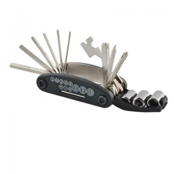 Kit Multifunctional pentru Bicicleta 16 in 1, Chei, Surubelnite, Inbus, Levier Engros, 9 x 5 cm