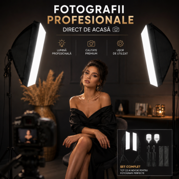 copy of Trepied Foto Video Profesional Esperanza EF110, Reglabil, Suport Telefon si Camera, Stabil si Usor de Transportat