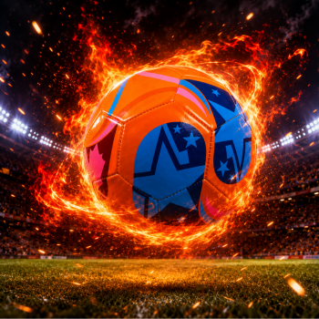 Minge Fotbal Portocalie Profesională, Suprafață Rezistentă, Ideală pentru Teren