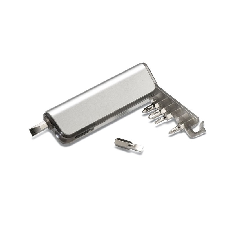 Mini surubelnita profesionala cu capete incluse, trusa portabila pentru service electronicesi si lanterna cu LED