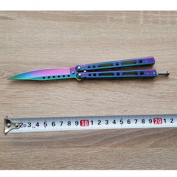 Cutit, Briceag fluture, Butterfly, Balisong  25 cm, fade clasic