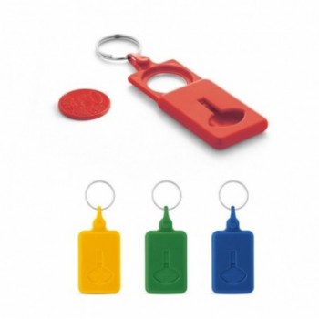 Breloc cu moneda port-jeton pentru carucior shopping