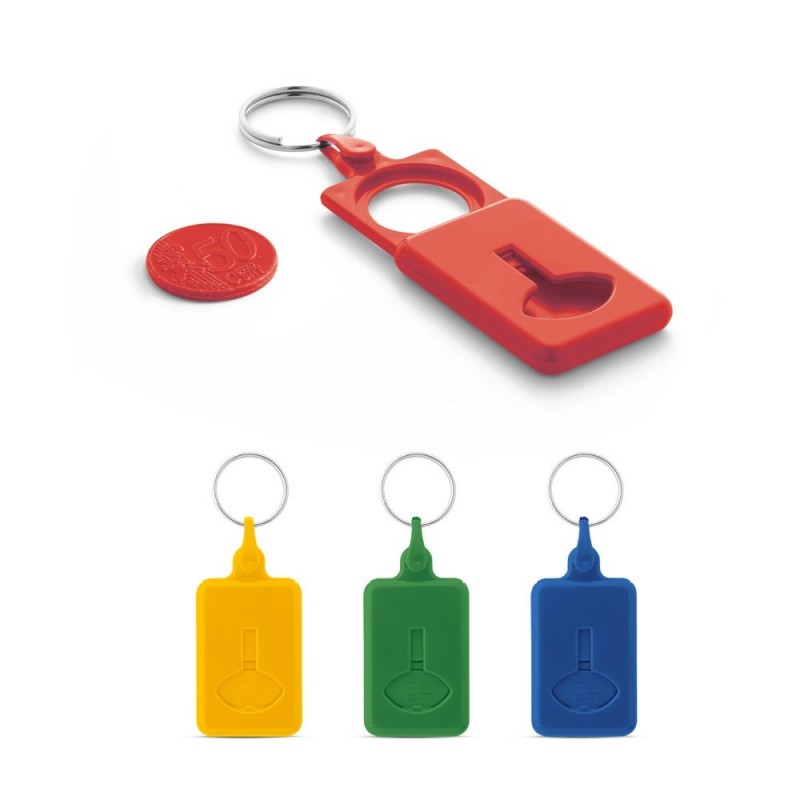 Breloc cu moneda port-jeton pentru carucior shopping